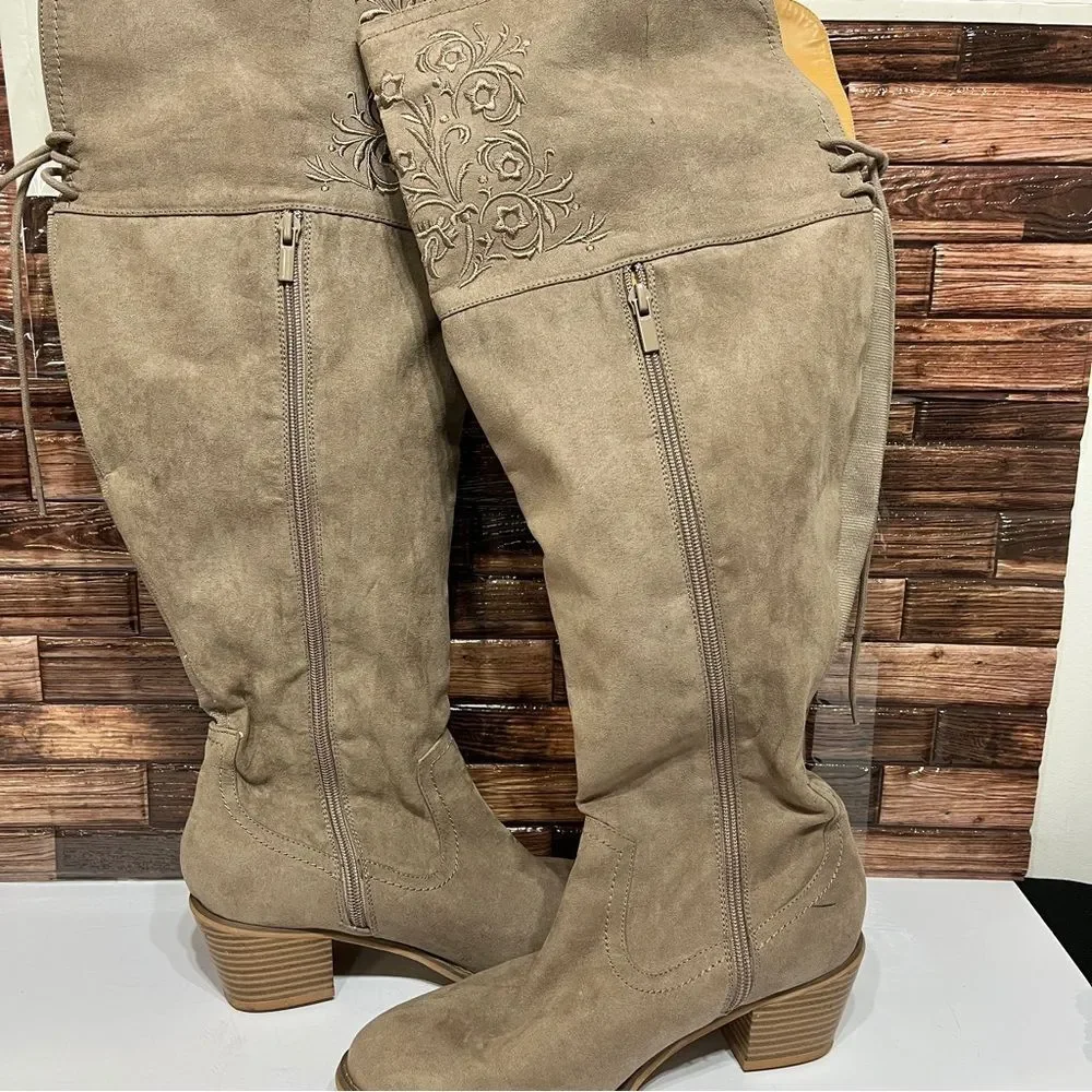 Torrid Women's Taupe Over the Knee Boots 8